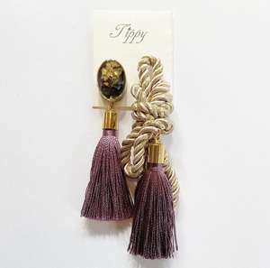 rope tassel pierce / earring