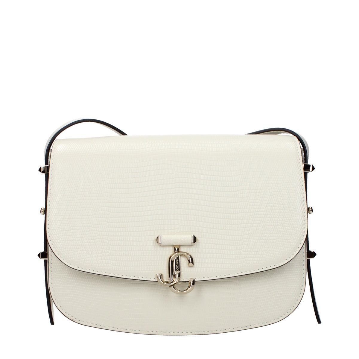 【新品】JIMMY CHOO ジミーチュウ レディース クロスボディバッグ レザー ホワイト JCBCROSSBODYMOASIMILKMILK