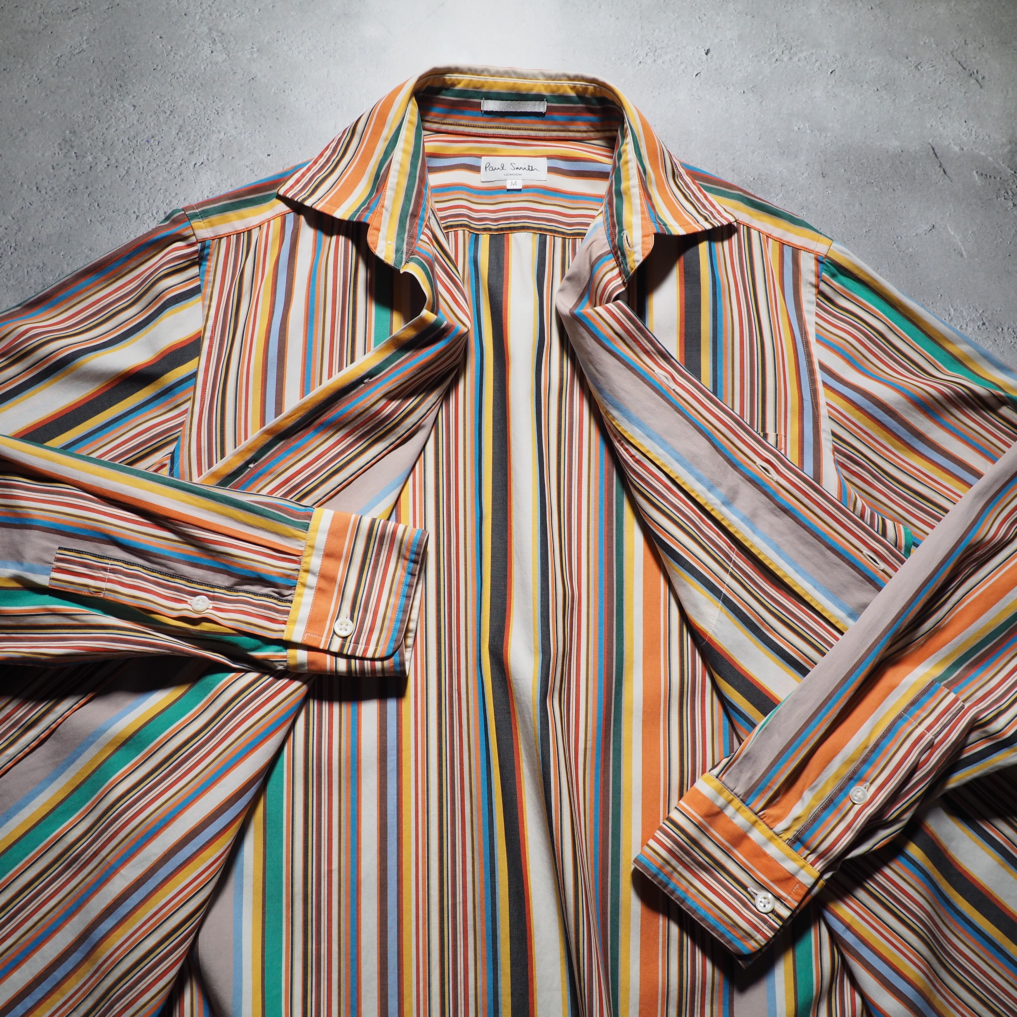 ” Paul Smith London ” Richly mulch color stripe shirt