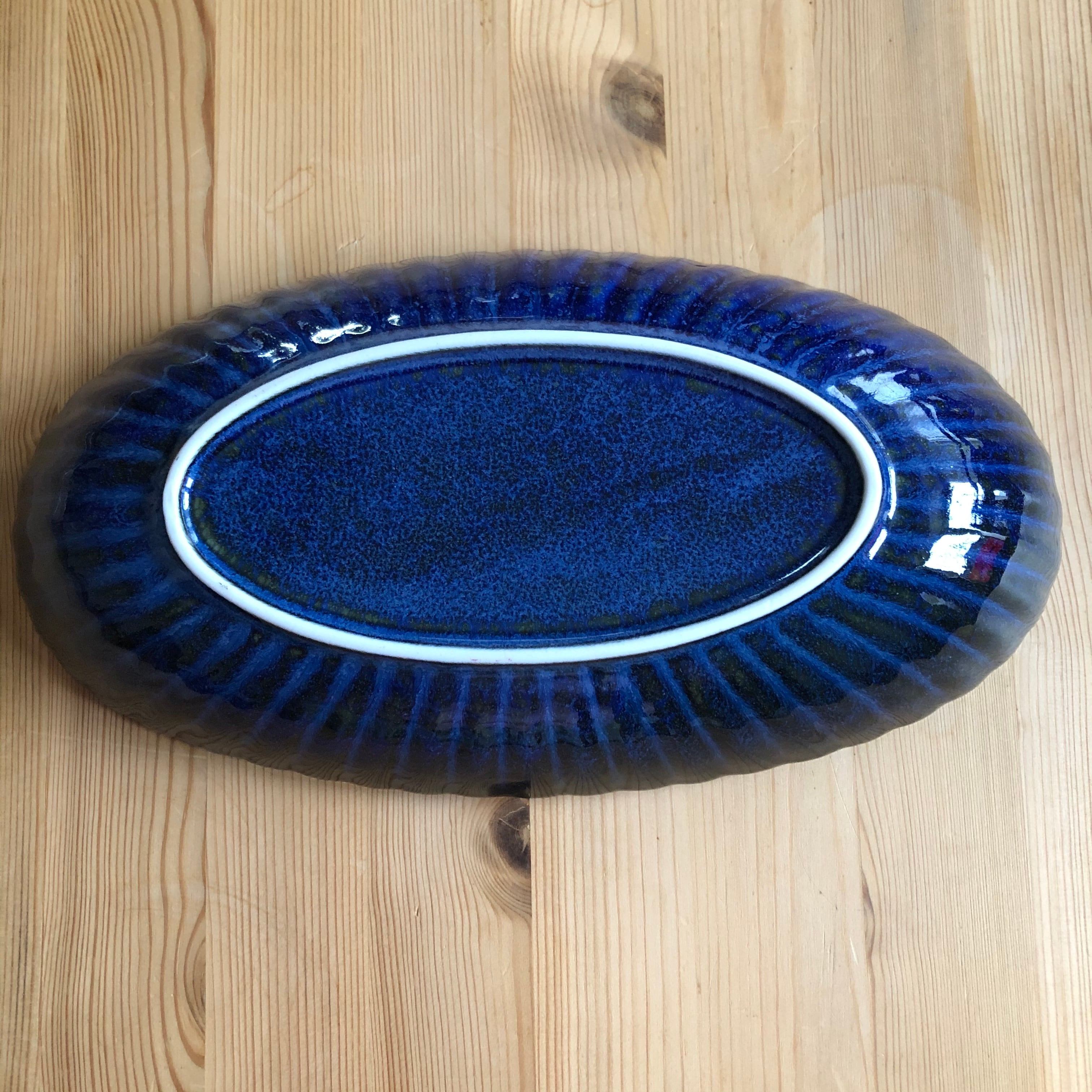 菊型楕円29㎝大鉢