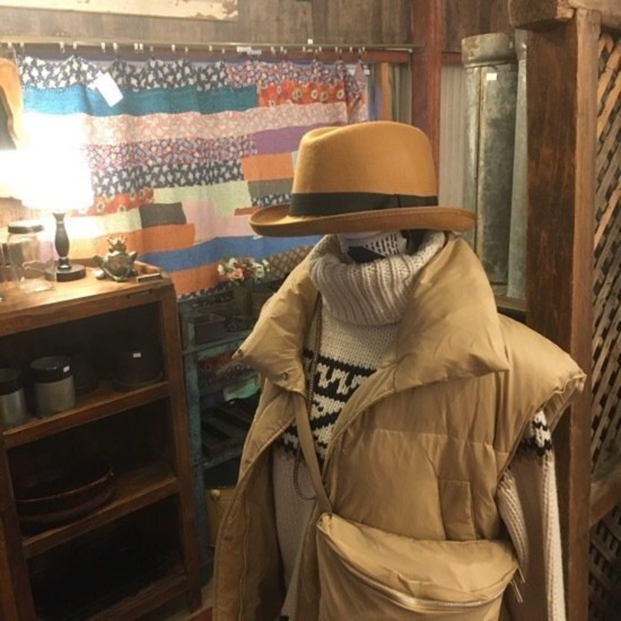 TOPANGA Accessory　クラシックフェドーラハット　ベージュ