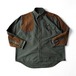 90's ORVIS オービス　ハンティングシャツ　L　オリーブ×ブラウン　長袖　メンズ　フィシング 商品写真1
