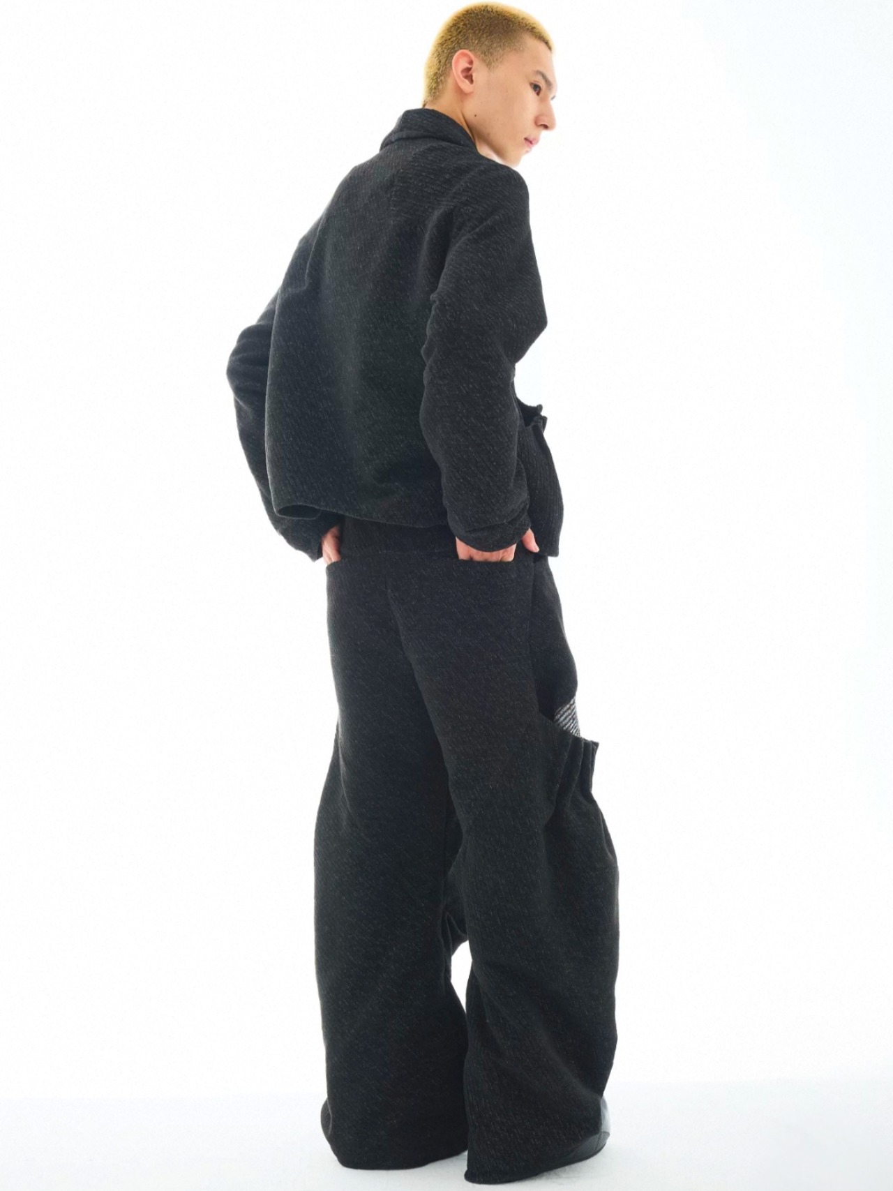 54A0 Deconstructed Draped Waist Jacket