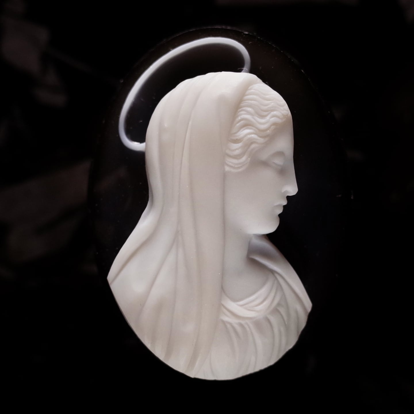 アンティーク(推定19世紀末期)「黙祷」