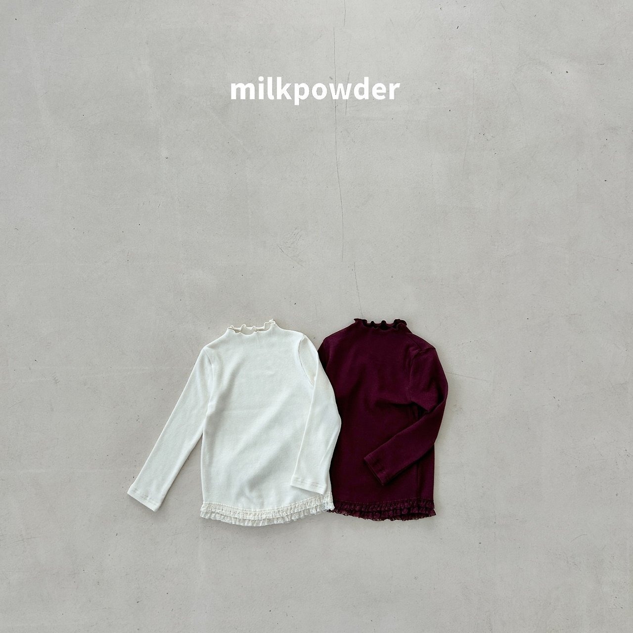 ミルクパウダー / milkpowder / シャーロットT / 韓国子供服 / キッズ / 26winter〖取寄〗*XS~JS*