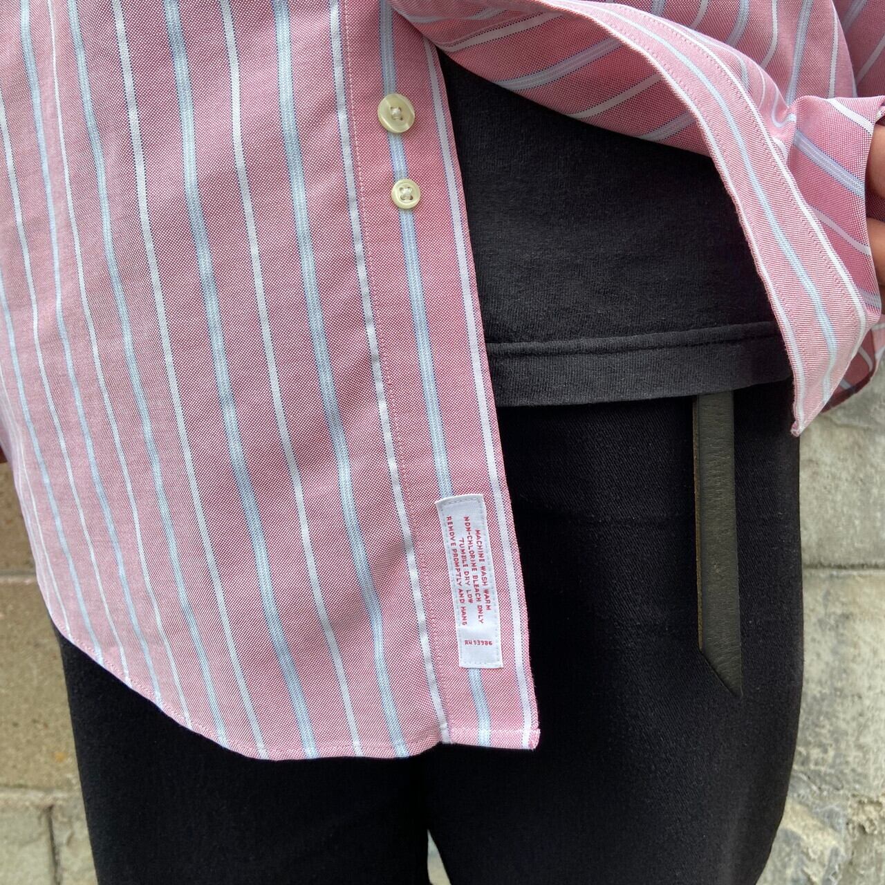90年代 Brooks Brothers ブルックスブラザーズ ストライプ ボタン
