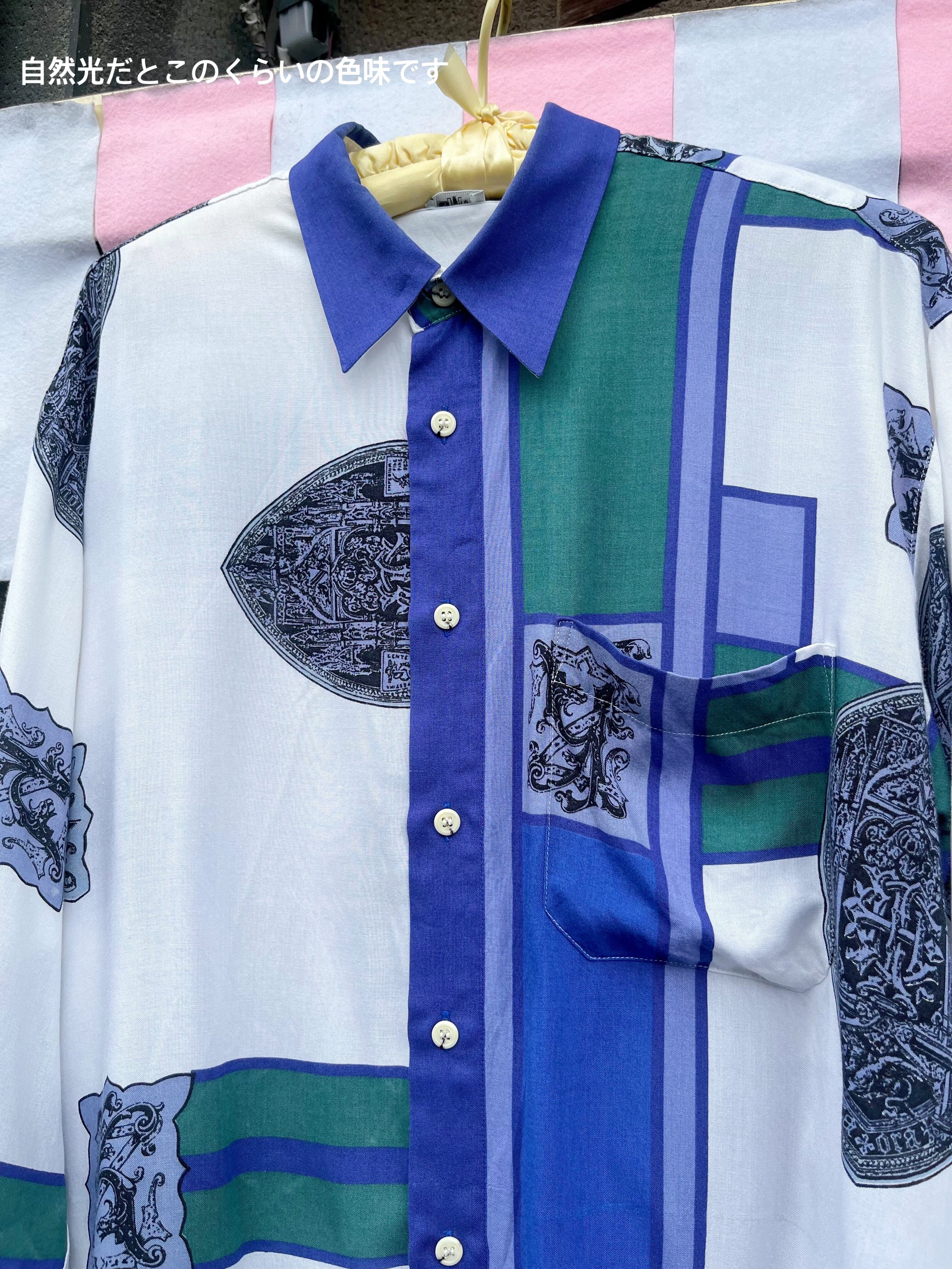 geometric pattern mens shirt