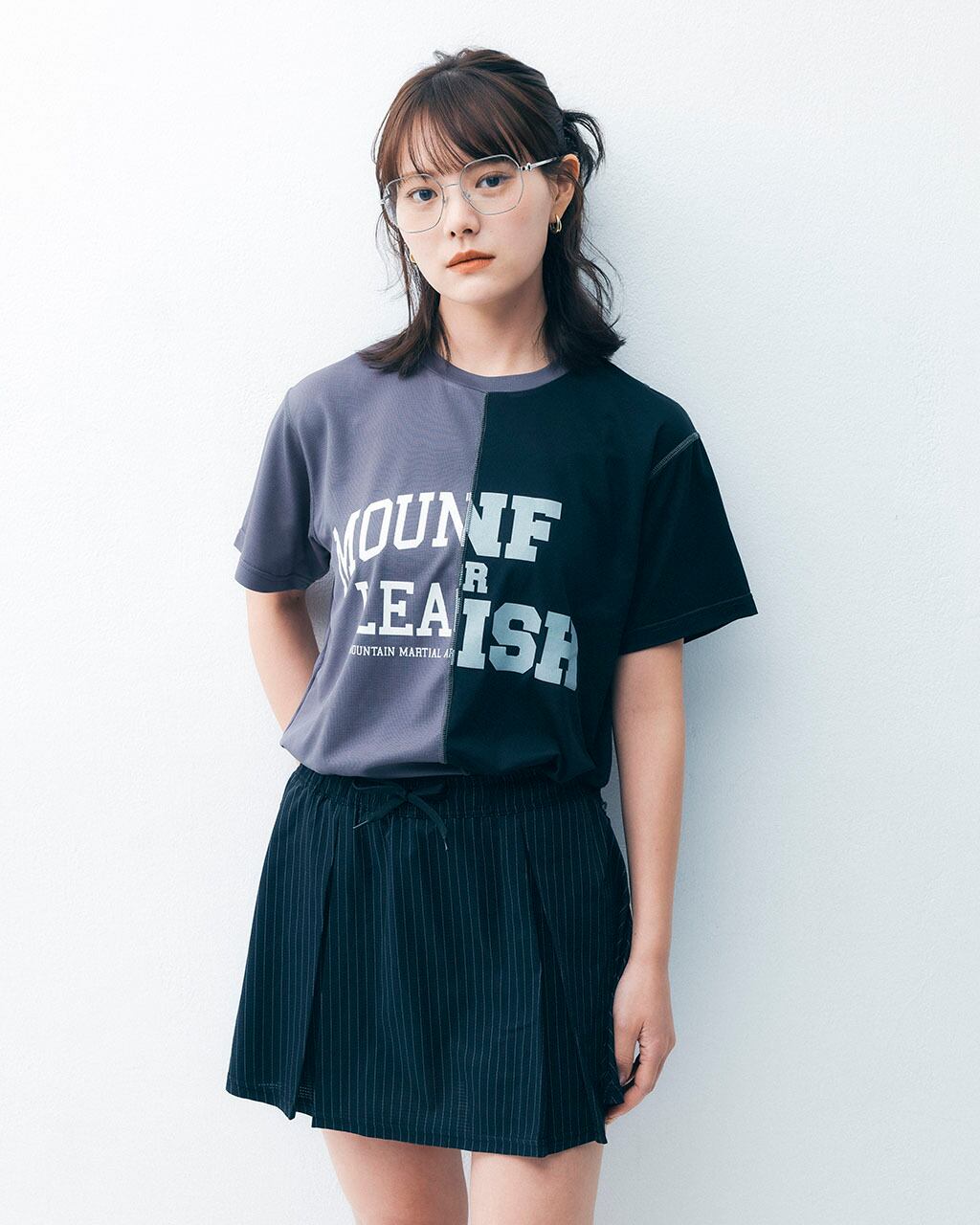 MMA（マウンテンマーシャルアーツ） Front Pleats Run Skirt (Black
