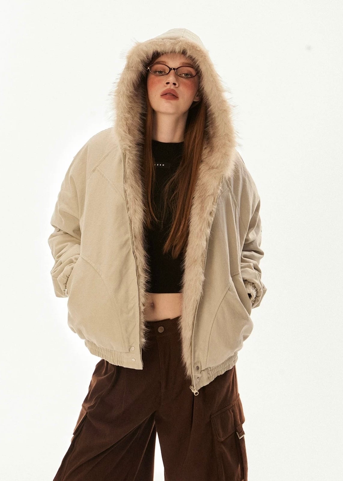 fur short jacket | CRÉAGE