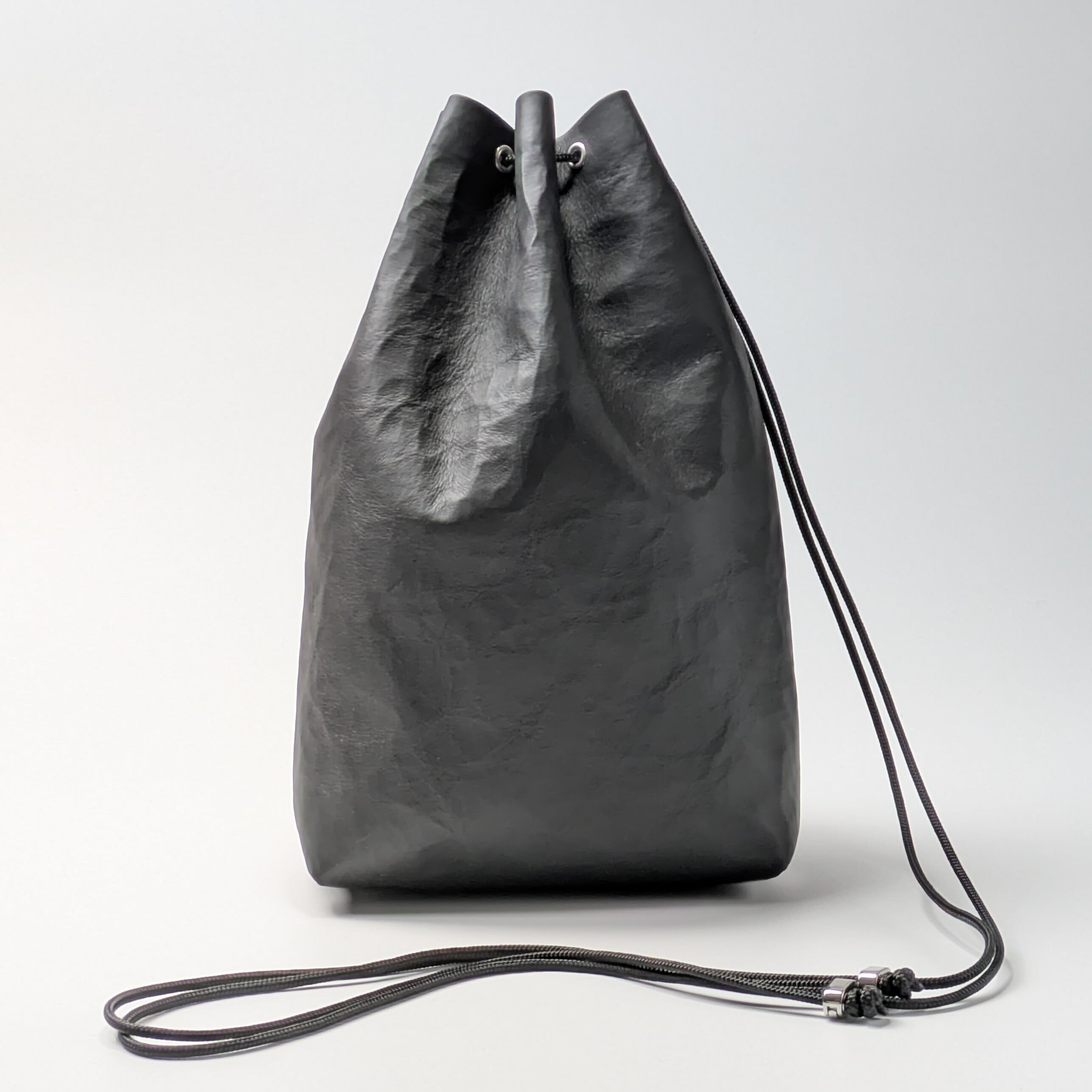 ダイニーマ革巾着 L black | keel