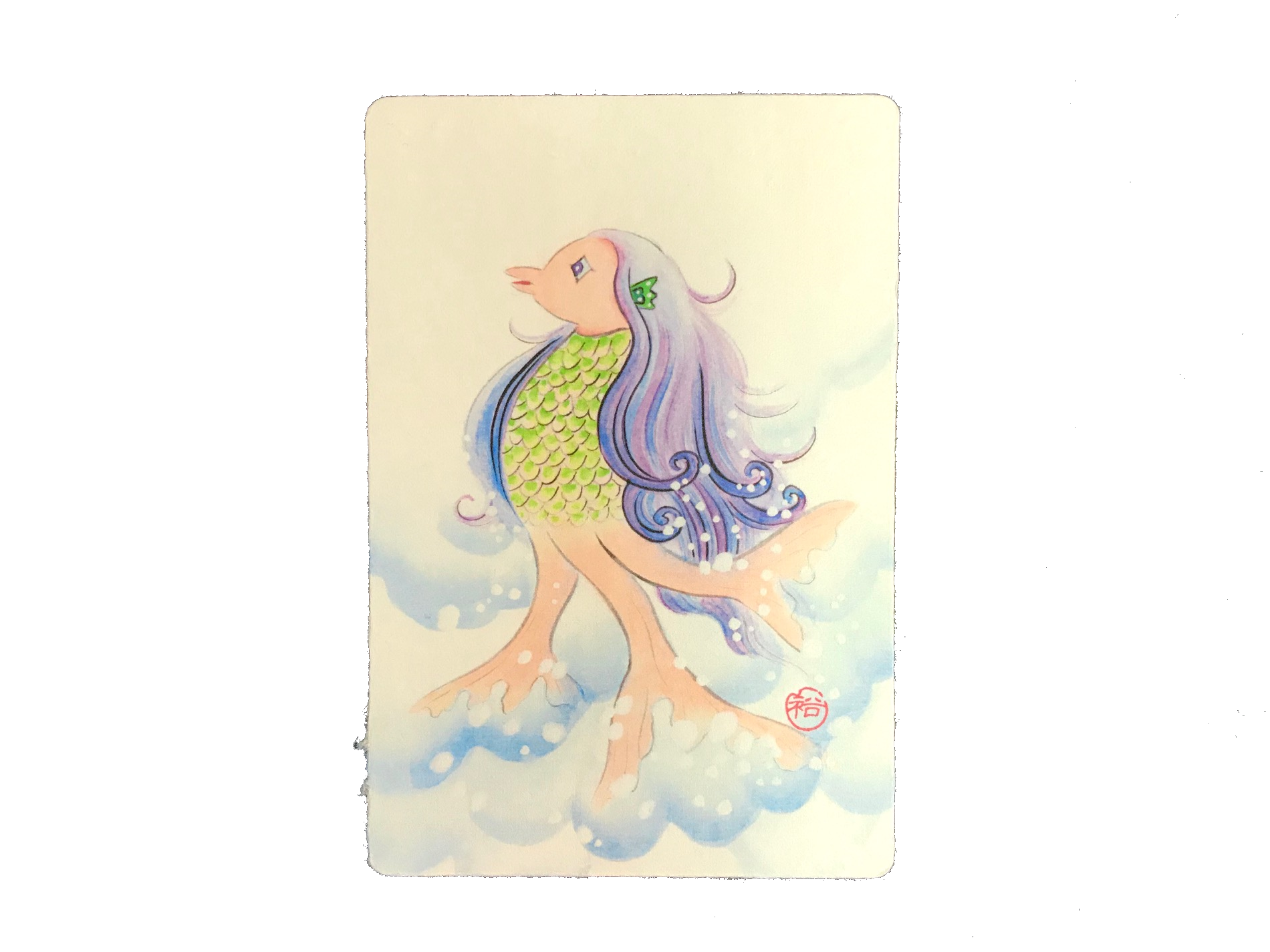 アマビエ和紙はがき きれい 3枚セット 光触媒仕様 ポストカード 年賀はがき Ando Onlineshop 安藤商店 提灯 節句人形 雑貨