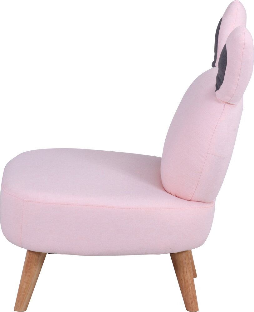 ウサギソファ 1P ピンク グレー | -Girasol-
