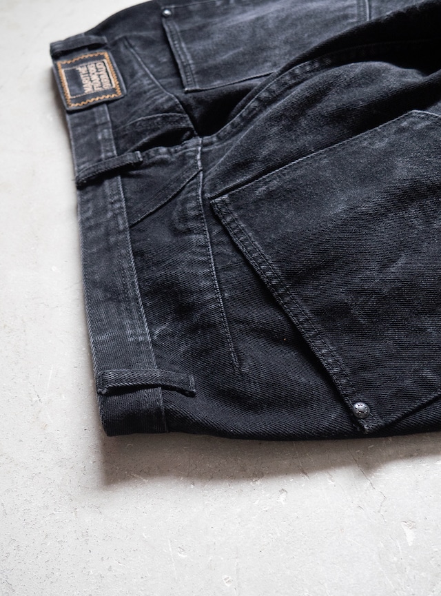 "Marithe Francois Girbaud" 1990s Painted baggy denim pants
