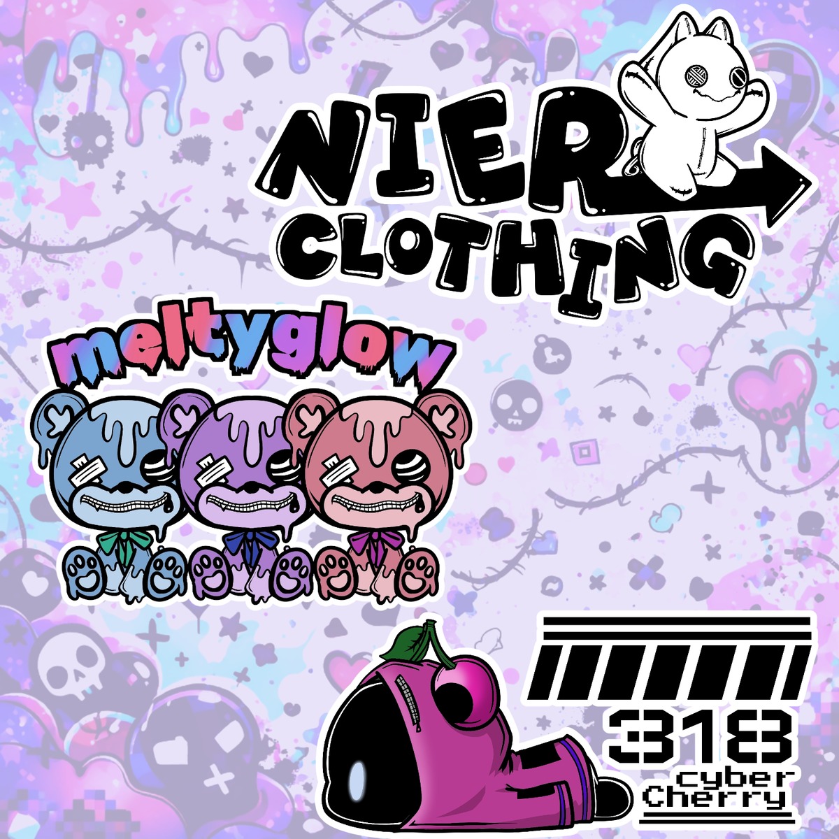 年の瀬!!!!豪快ばら撒きイベント》Meltyglow×cybercherry×NIERコラボ