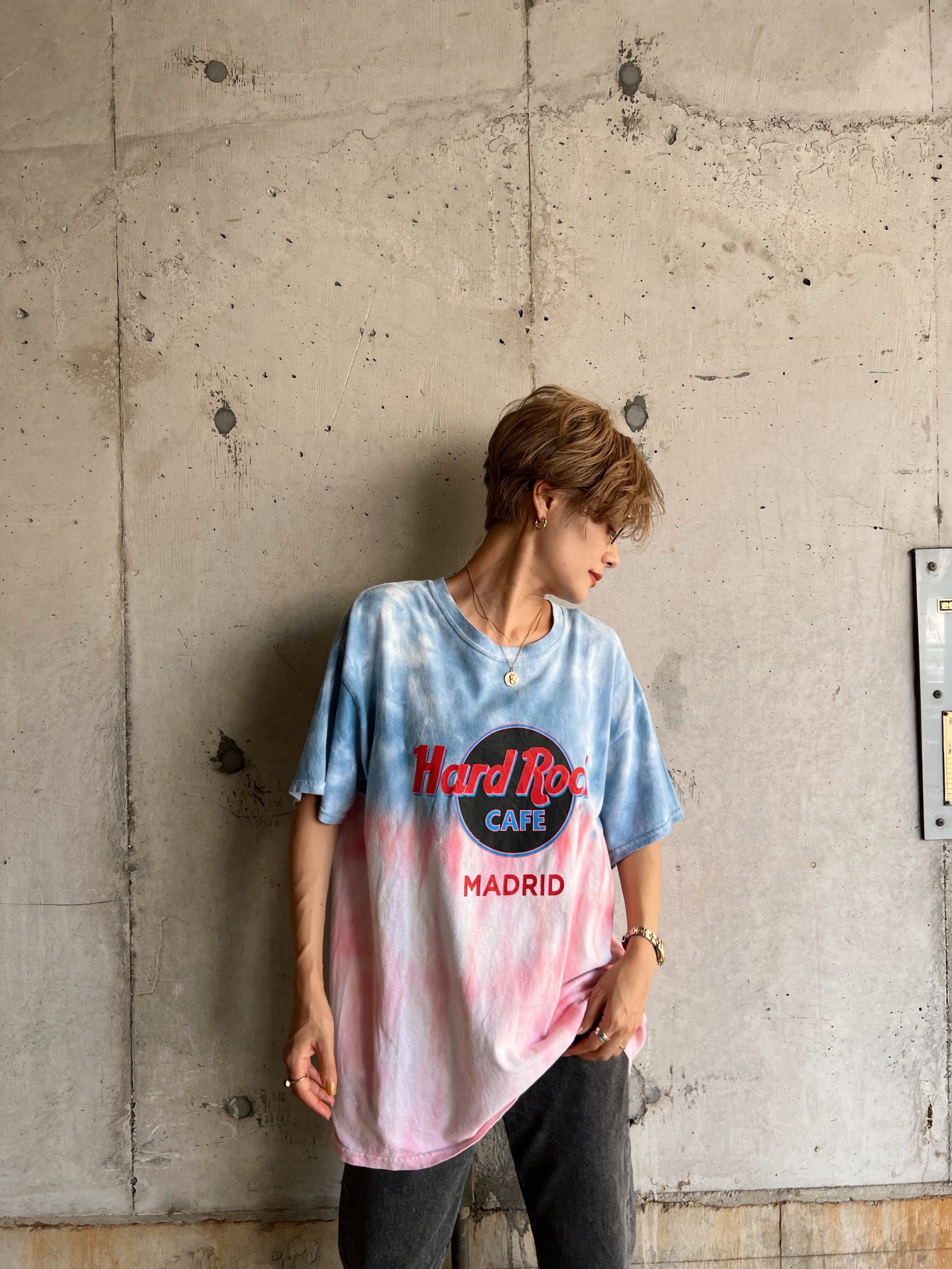 （CS828）Hard Rock cafe madrid printed T-shirt