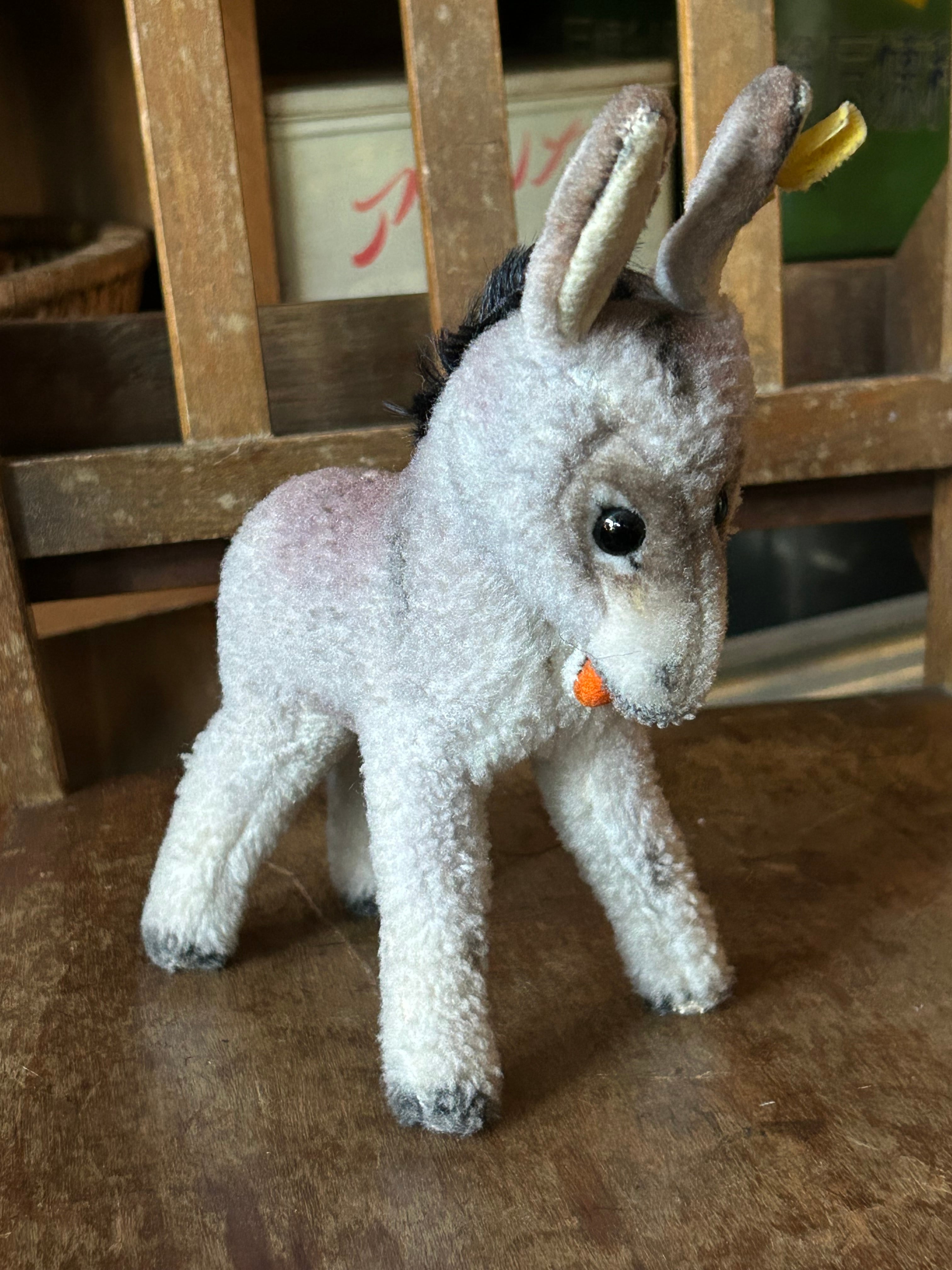 ドイツ製 ヴィンテージ Steiff シュタイフ ロバ Grissy グリッシー