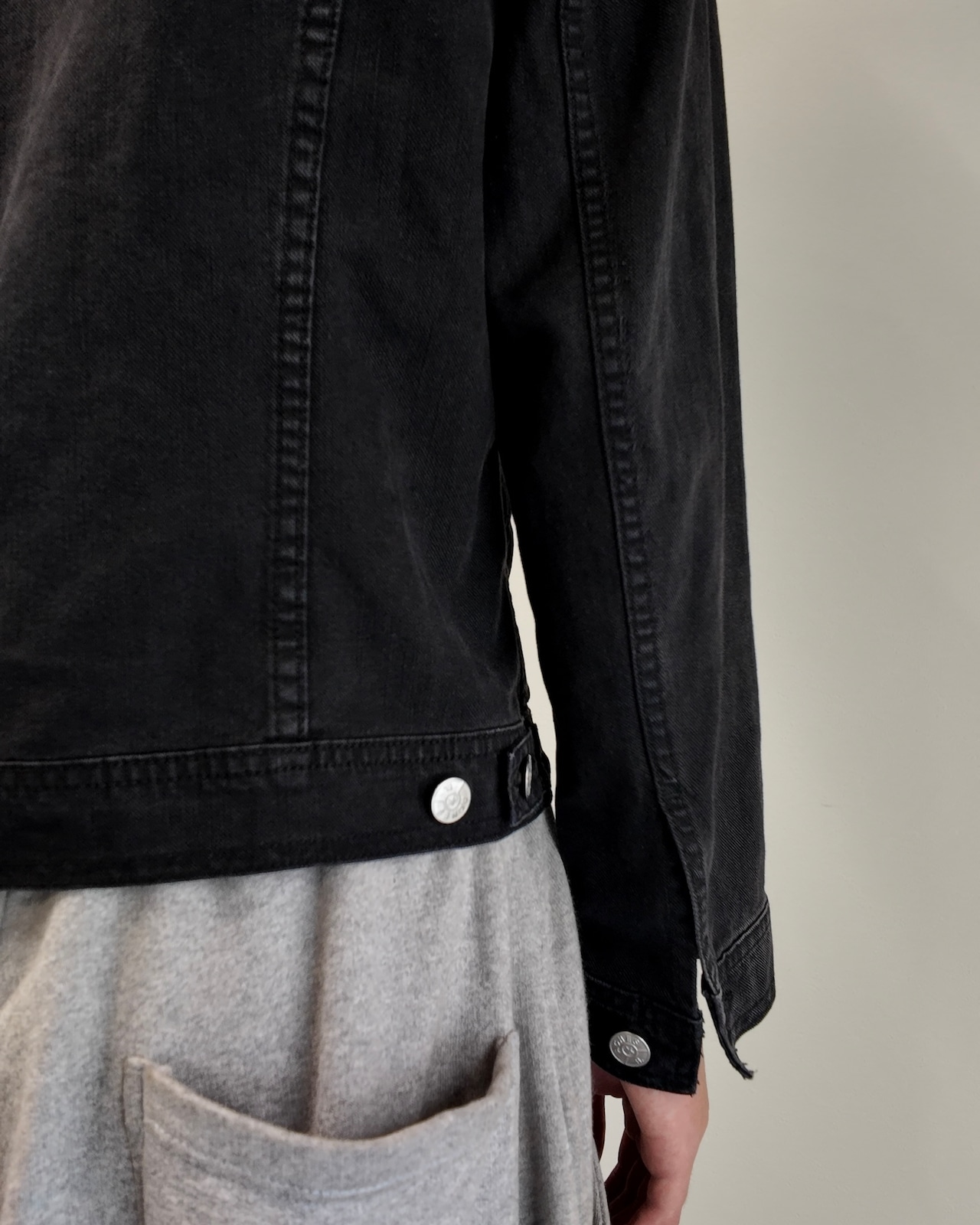 【agnès b.】black denim jacket