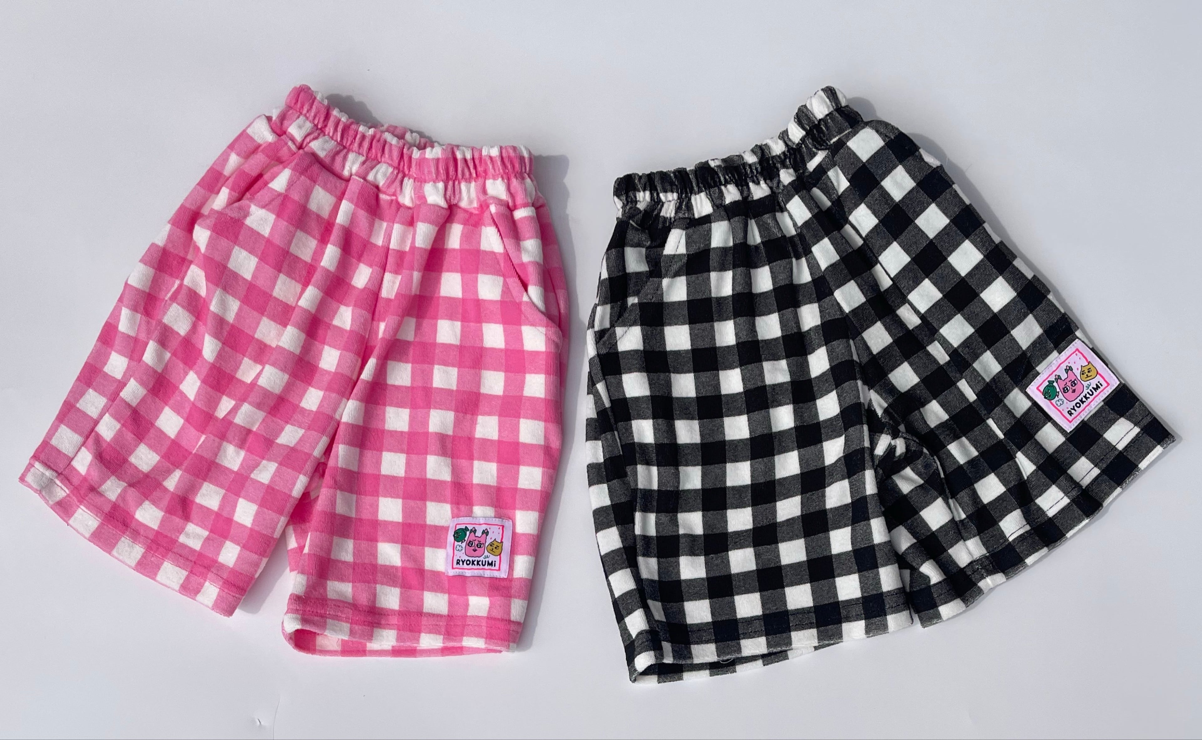 Boi チェックハーフパンツ - Black Check | RYOKKUMi.りょくみ/韓国子供服
