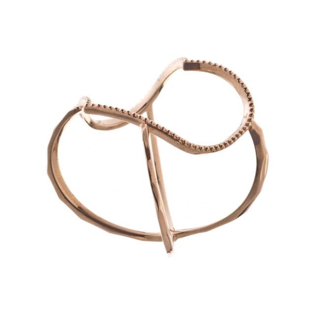 K10 Elenore Jewelry オープンハートリング #13 K10 Open Heart Ring 10金オープンハートリング ELR0001G jewelry
