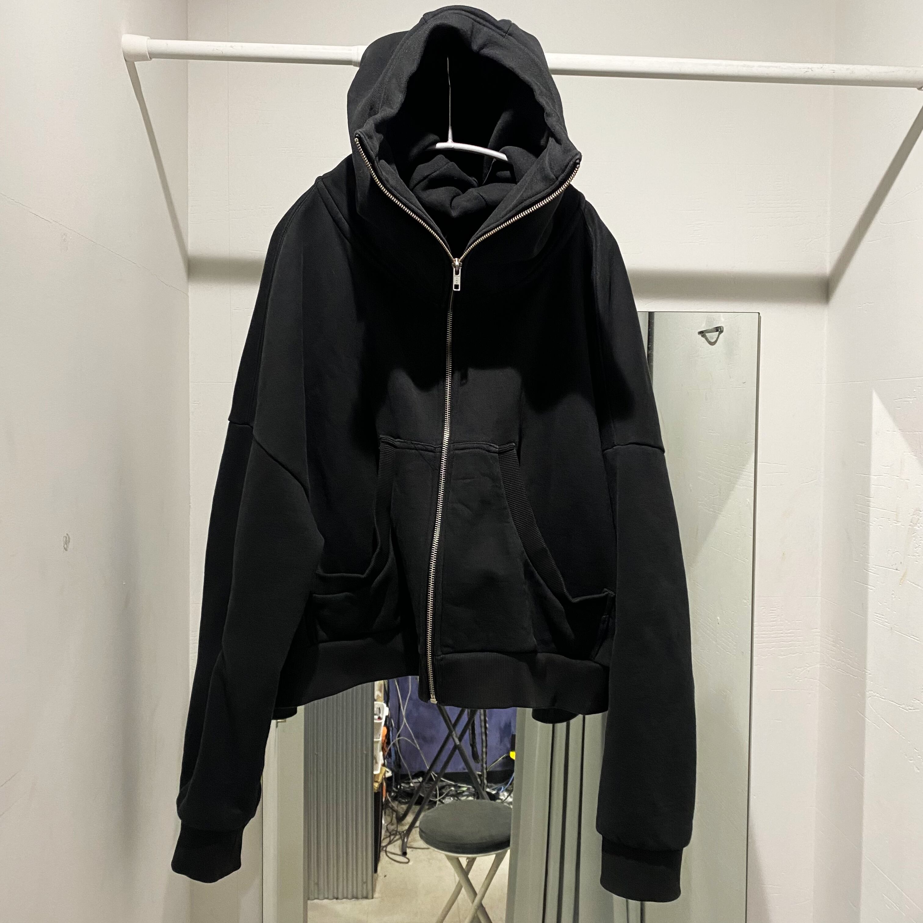 entire studios エンタイアスタジオ 22AW FULL ZIP WASHED BLACK 