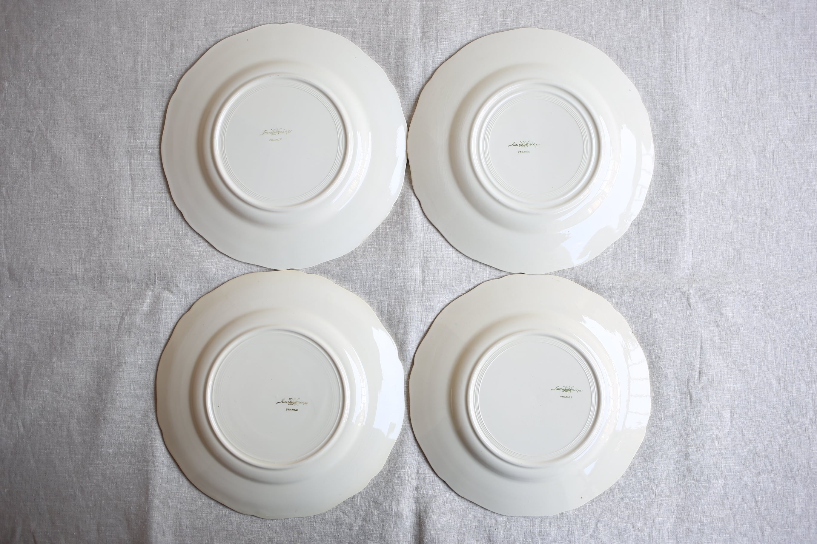 フランス アンティーク ヴィンテージ Sarreguemines サルグミンヌ 花