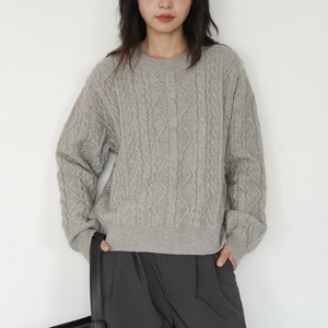 cable knit top J00116