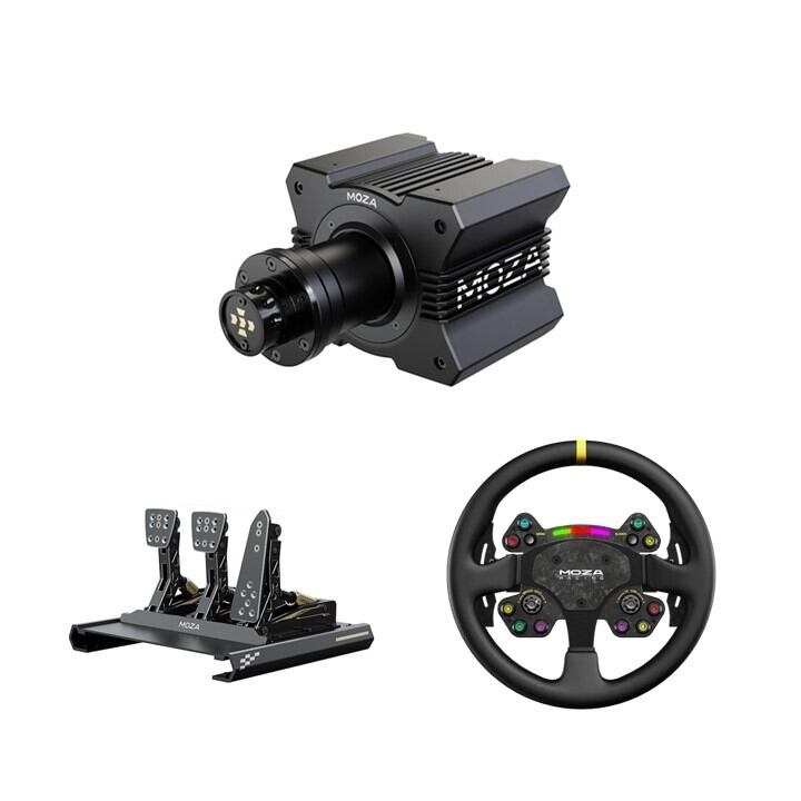 MOZA RACING】R9バンドルセット CRPペダル＆RSステアリング 