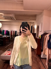 BANANA REPUBLIC Mohair Blend Openwork Cardigan