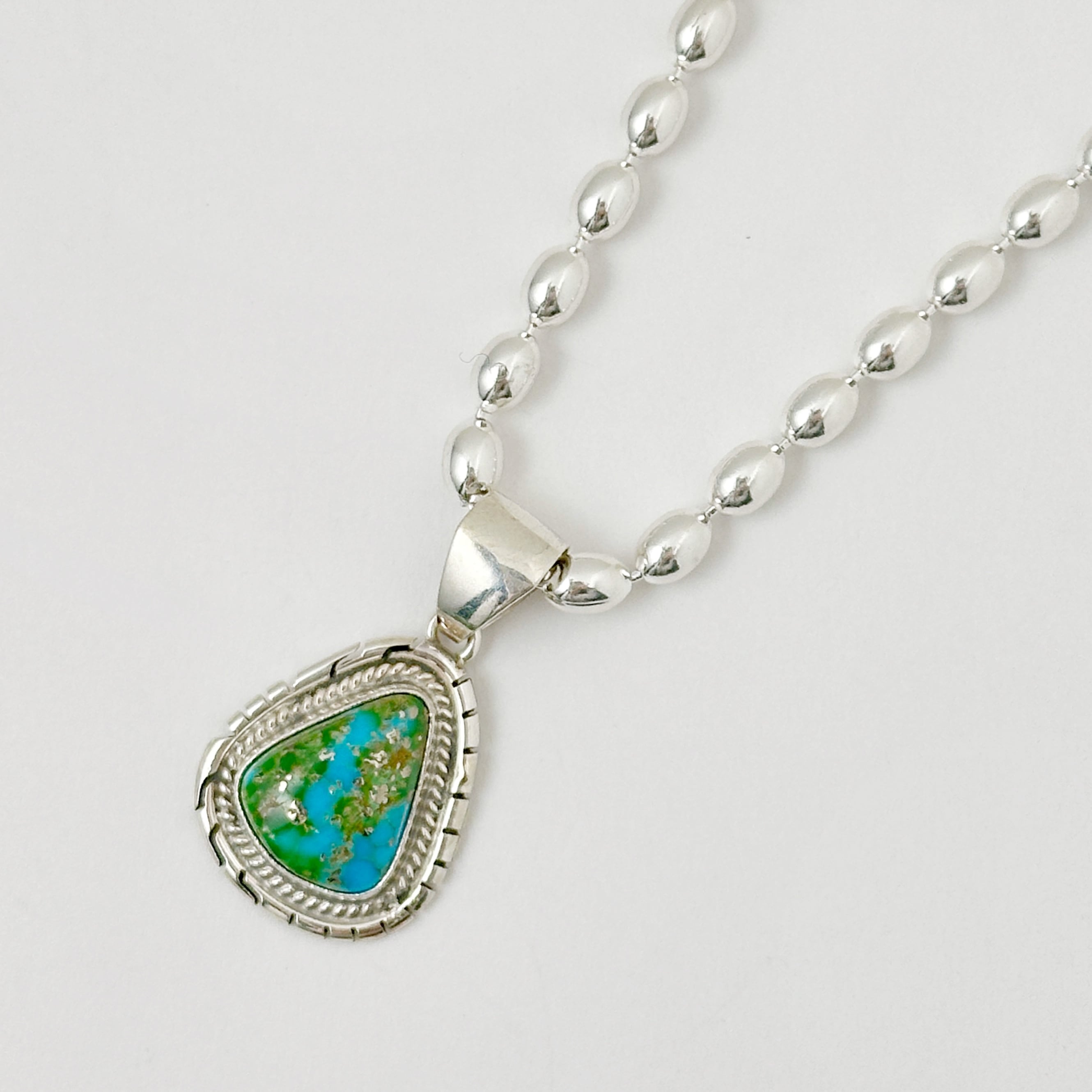 Indian Jewelry》 ソノランゴールド ターコイズ ペンダント ネックレス 