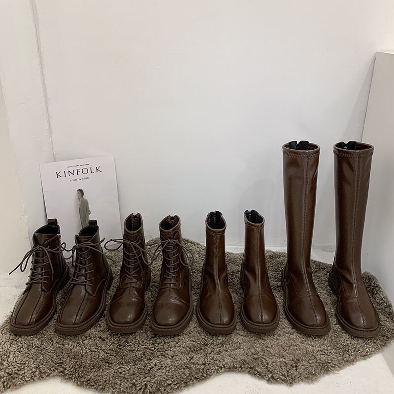 ブーツウィンターカジュアルレッドスタンダード レトロ 靴 シューズ 冬物 フェイクシューズ1943861900