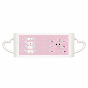 うさぎのラブレター2(ハートハンドルマグカップA)