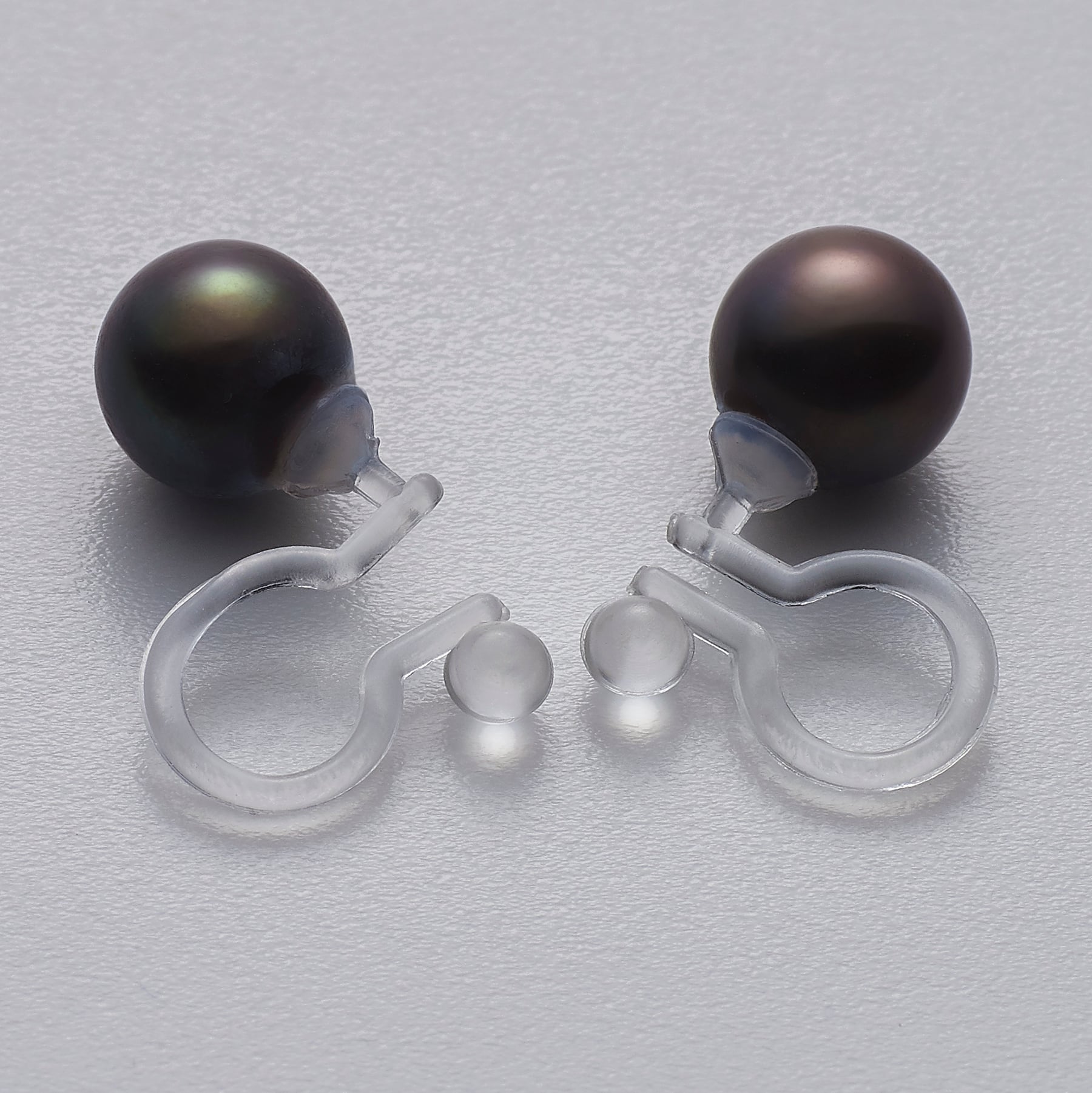 No.471あこや真珠と染め水晶ピアスイヤリングでも