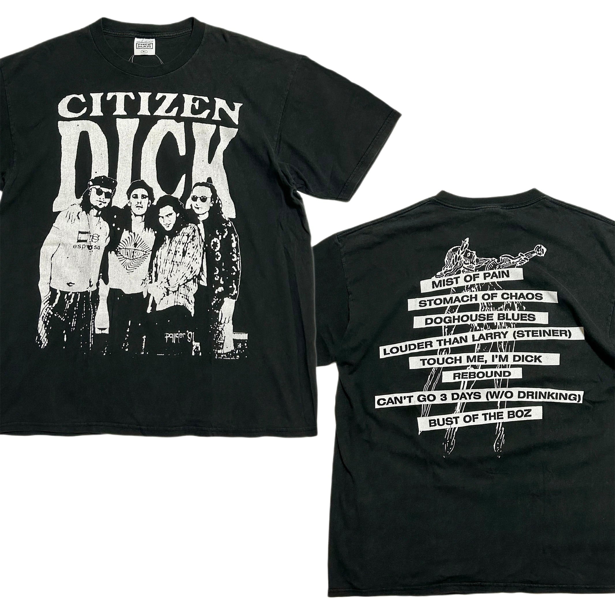 90s CITIZEN DICK 『'92 映画 SINGLES』架空のバンド Tシャツ