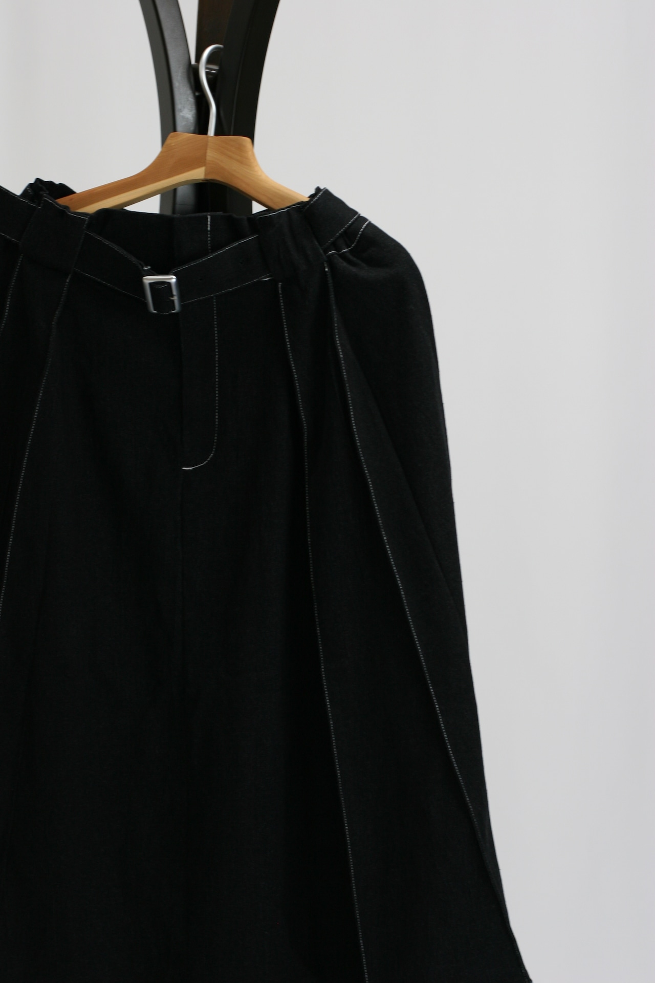 【Parc.1】Denim stitch flare skirt(108-116404)