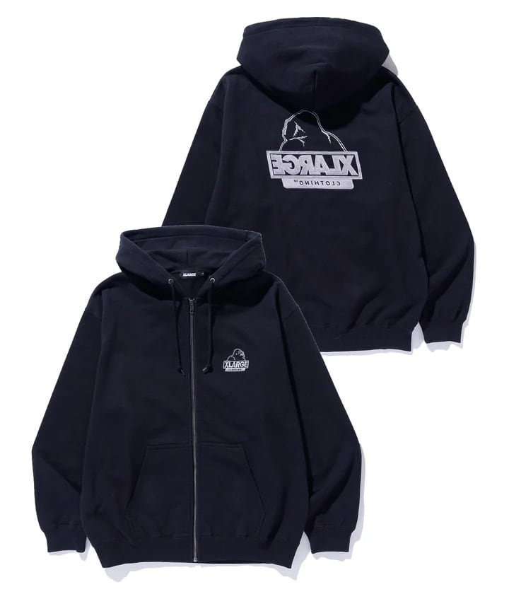 XLARGE（エクストララージ） BACKSIDE OG ZIP UP HOODED SWEATSHIRT