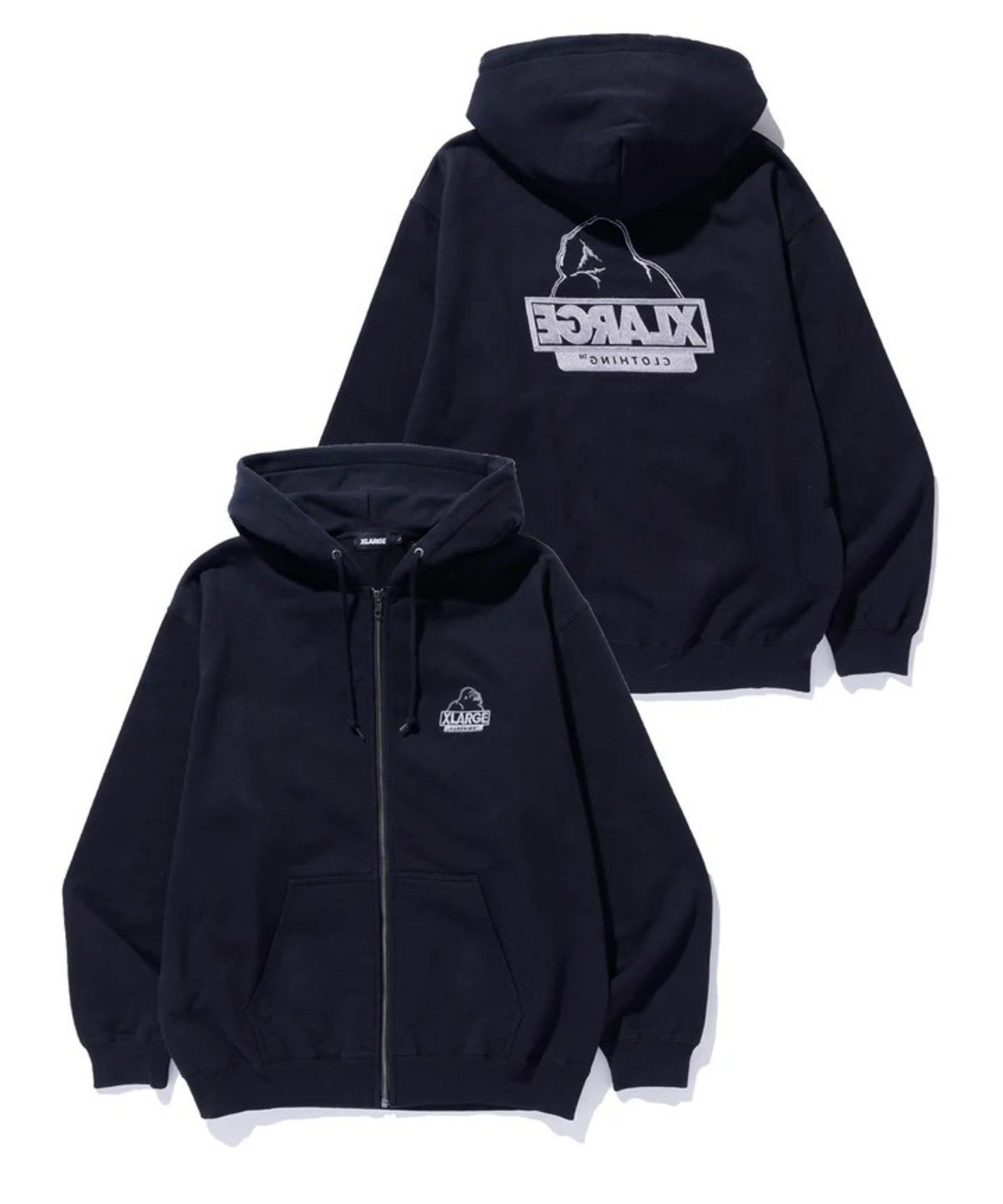 XLARGE（エクストララージ） BACKSIDE OG ZIP UP HOODED SWEATSHIRT 