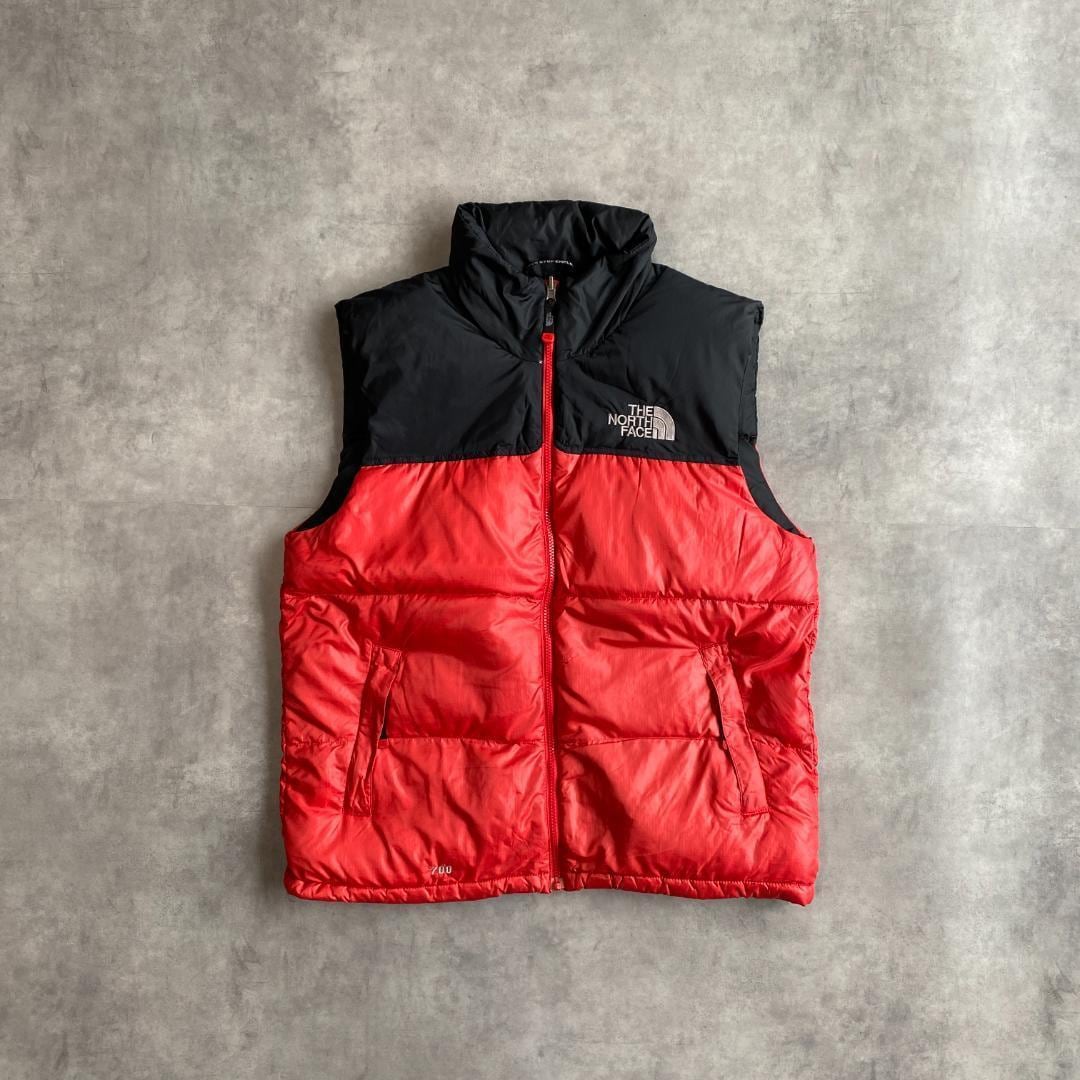 The North Face ダウンベスト 赤/黒