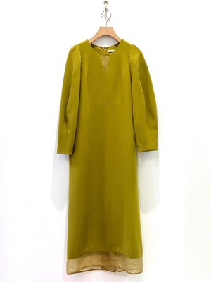 コクーンスリーブロングワンピース