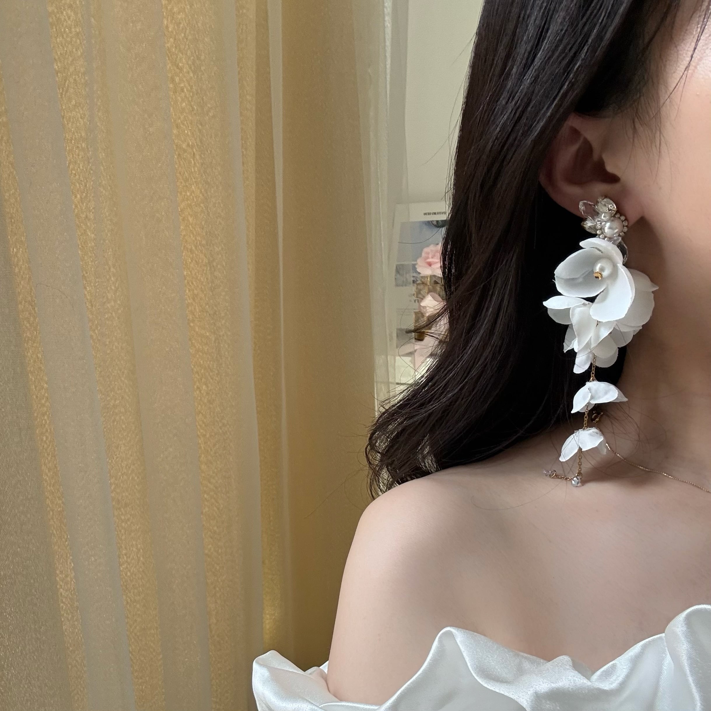 Céline 】 ブライダル ピアス イヤリング | Jasmine デイリー