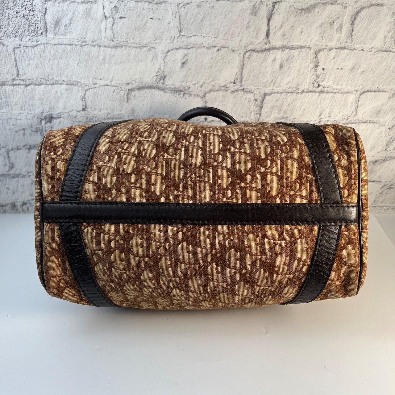 Diorトロッター キャンバス ハンドバッグ ブラウン A-8926