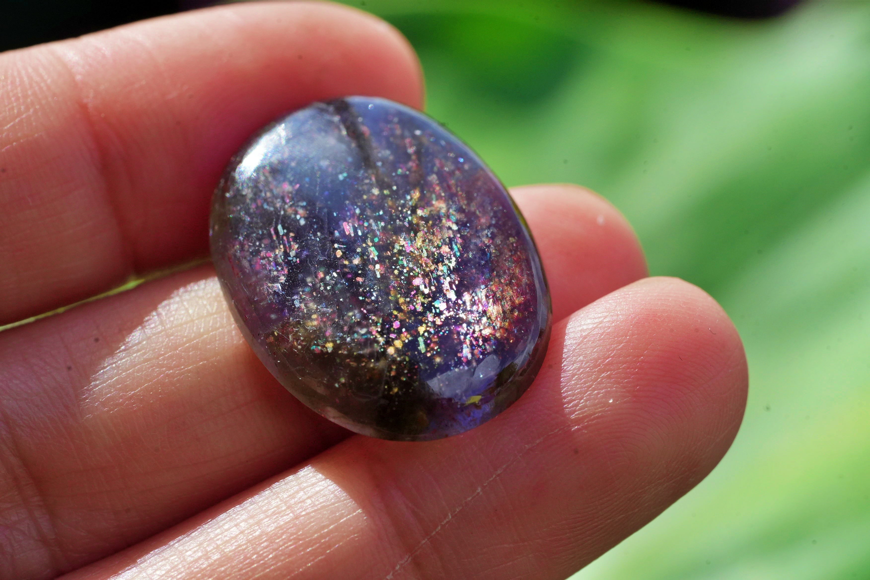 高品質 アイオライトサンストーン s1572 | Funky garuda Stone