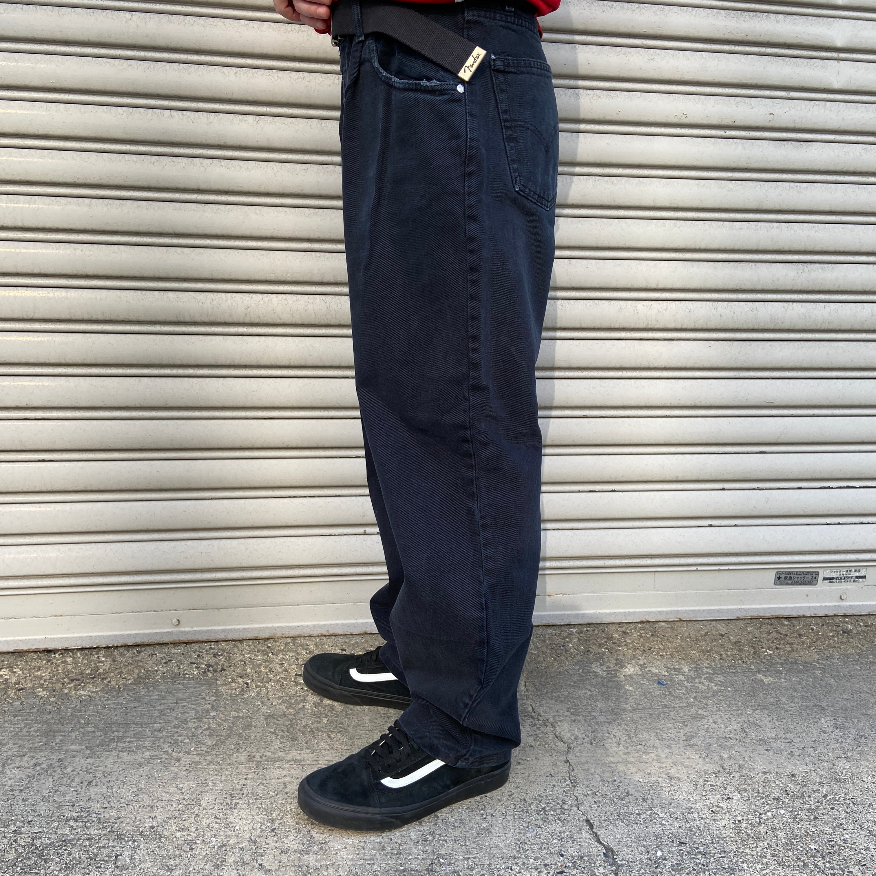 送料無料』90s USA製 Levi's silverTab シルバータブ ブラックデニム 