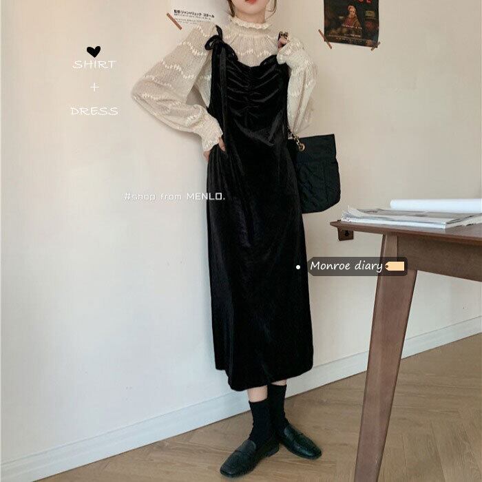 スタンダードスタイルスカート オータムウィンタートップス レトロ 秋物 冬物 モンロー72610377166