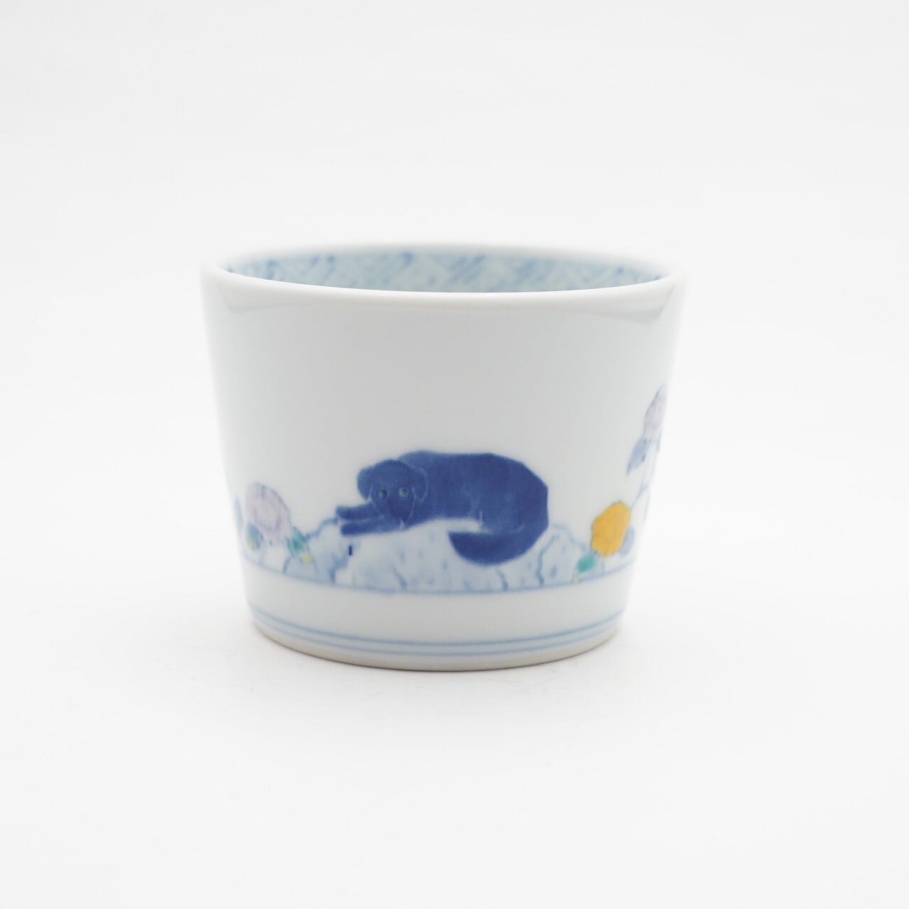 【二月窯】そば猪口 犬 A