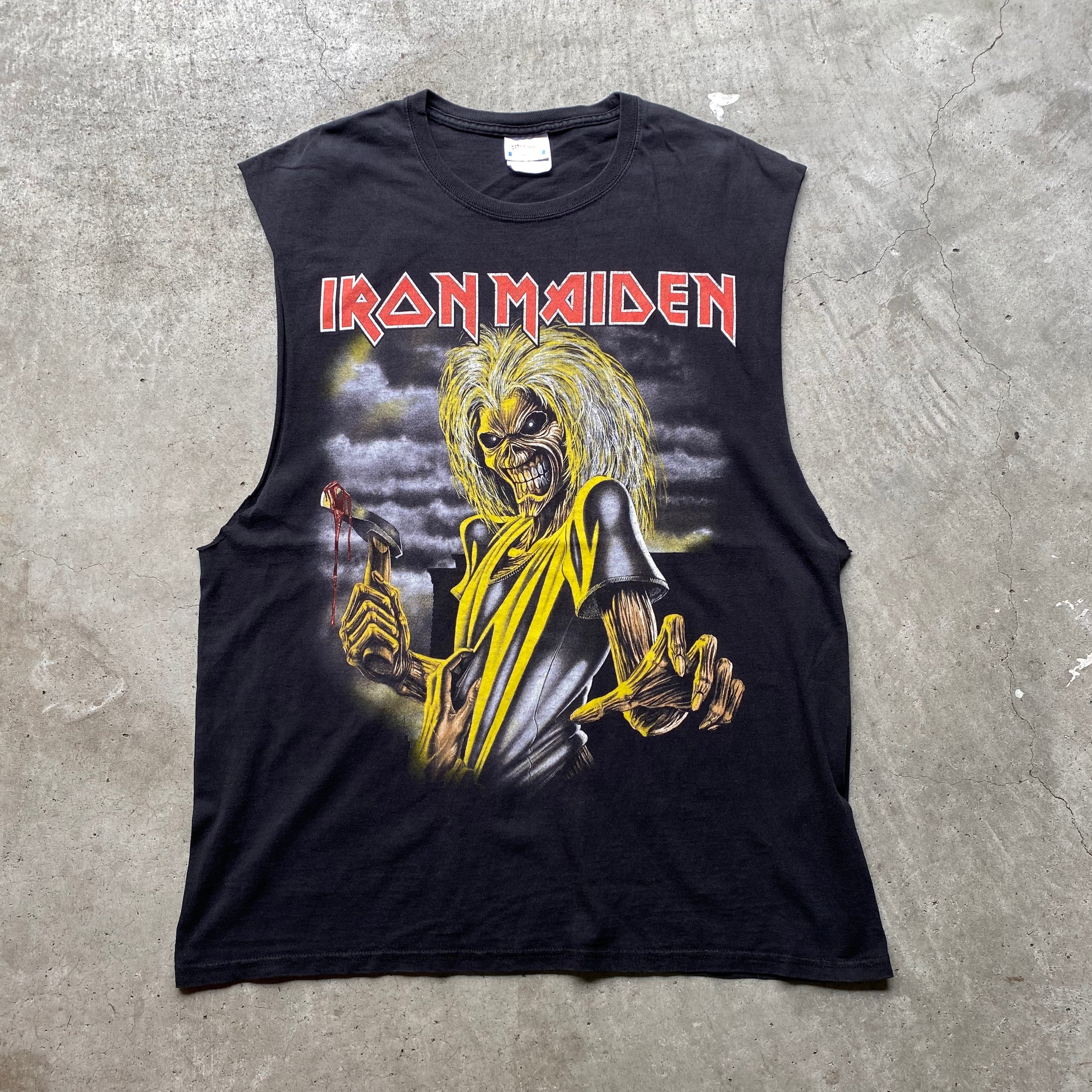 IRONMAIDEN アイアンメイデン Killers 袖カットオフ ノースリーブ 