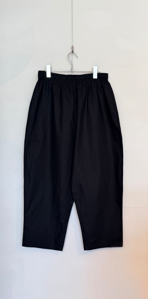 VOIRY ORIGINAL SUNDAY PANTS-C/LINEN COLOR ブラック