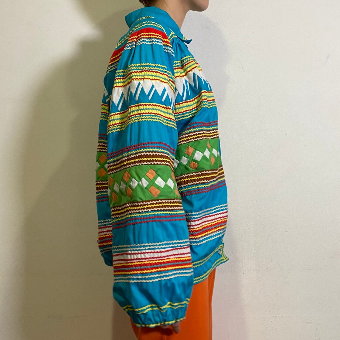 60-70s seminole sax blue patchwork jacket | PAY ID