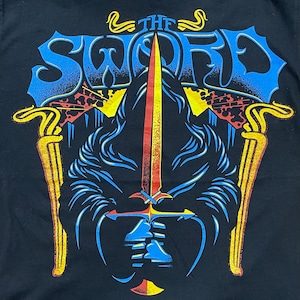 【FRUIT OF THE LOOM】THE SWORD バンドTシャツ ビッグプリント バンt  ヘビメタ ハードロック S US古着