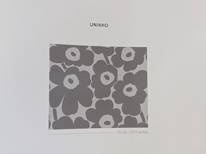 【marimekko】25102 UNIKKO ホワイト/ライトグレー