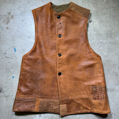 1910's U.S.ARMY JERKIN VEST ジャーキンベスト A.E.F. Monarch Manufacturing Co. 第一次世界大戦 WW I タグ残り！ 1918年 size4 42 アンティーク  希少 ヴィンテージ BA-2460 RM2879H